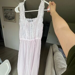 Vintage Christian Dior Lingerie Gown Baby Pink size small